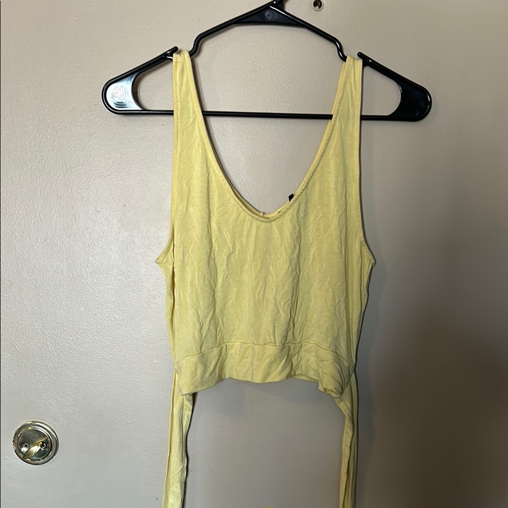 Yellow Sleeveless Women's Top